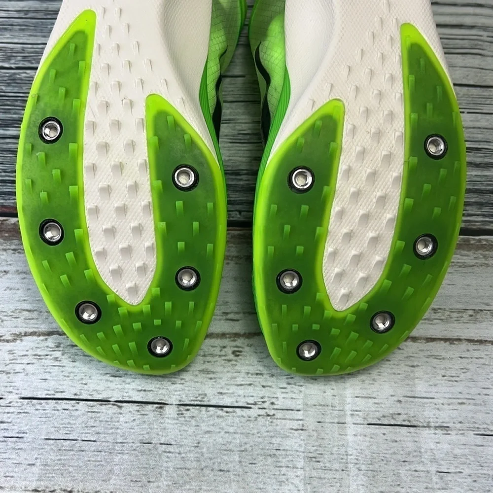 Nike Zoom Victory Volt Track Field Shoes Neon Green/Blue Varsity Junior Size 7.5